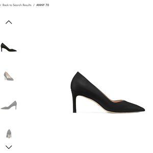 Stuart Weitzman ANNY 70 Black Leather Brand New